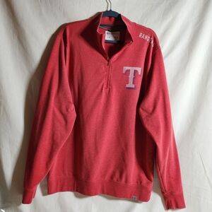 47 Forward Brand Texas Rangers XL Men's Red Zip-Up Sweater Jacket